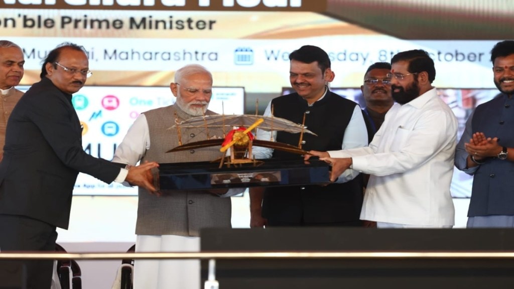 Navi Mumbai Airport inauguration, Di Ba Patil airport name, PM Modi Navi Mumbai airport, Chief Minister Devendra Fadnavis,