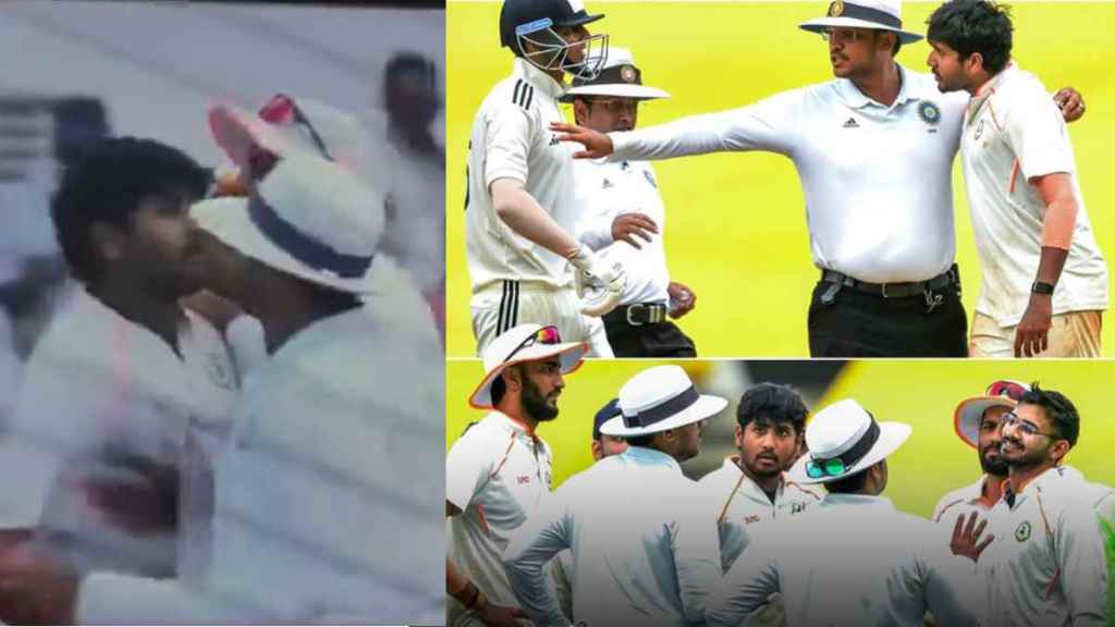 Irani Cup 2025 Yash Dhull and Yash Thakur Fight Nearly Turns Physical During Match Video Viral