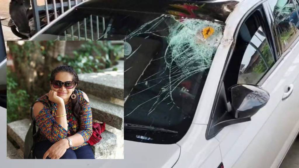 Woman dies after landslide hits moving car at Tamhini Ghat in Raigad district Woman dies after landslide hits moving car at Tamhini Ghat in Raigad district