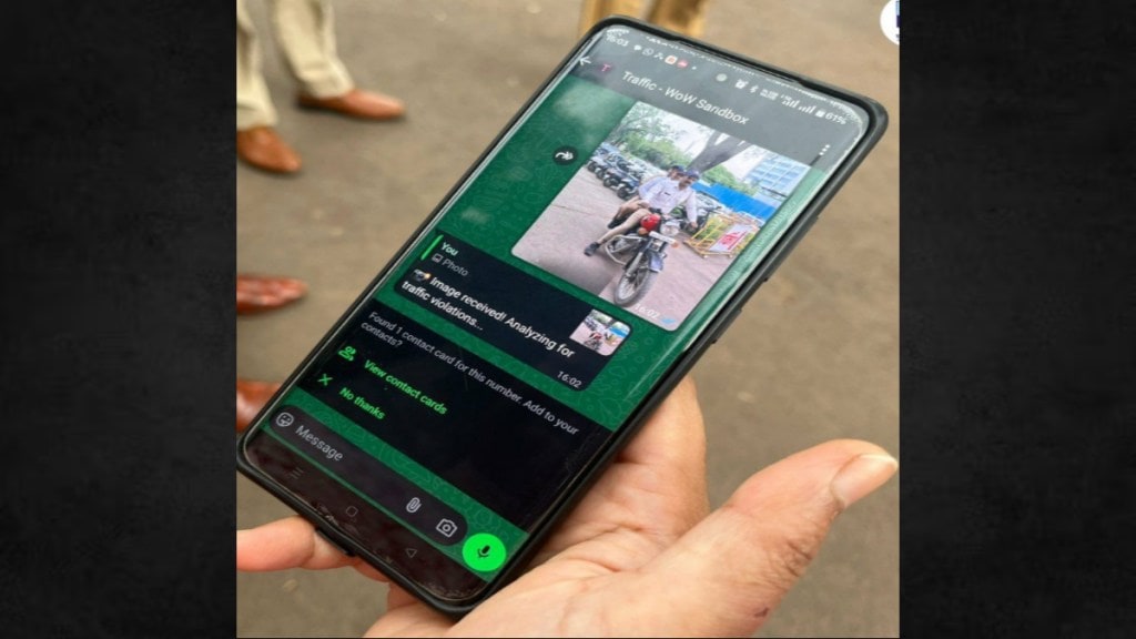 ai whatsapp chatbot for traffic rules violations E Challan System Pune