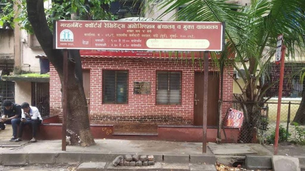 bandra government colony library books stolen redevelopment controversy