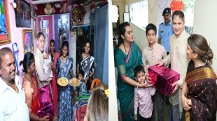 bmc commissioner bhushan gagrani diwali Celeb visit Fire Water Staff workers homes Families Mumbai