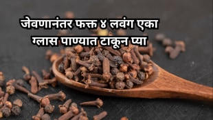 cloves in a glass of water after a meal