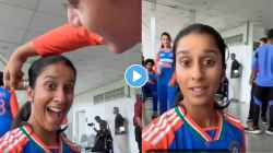 मॅच खेळायला जाण्याआधी जेमिमाची स्मृती मानधनाने केली हेअरस्टाईल; ड्रेसिंग रूममधला VIDEO पाहून पोट धरून हसाल
