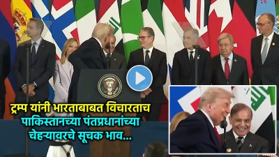 Video:”आता भारत-पाकिस्तान छान राहणार ना?”ट्रम्प यांच्या प्रश्नावर शरीफ यांनी काय केलं पाहा