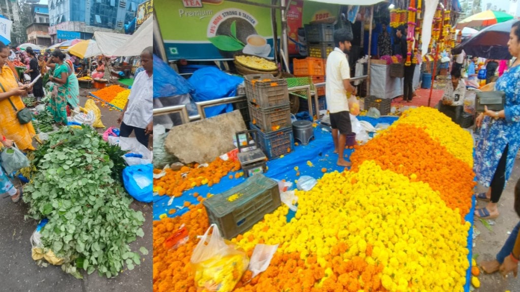 dussehra festival rain trouble for flower vendors thane