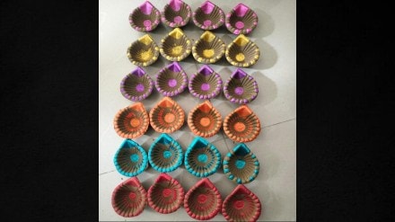 eco friendly diyas cow dung wardha Gomay Toxic Remover Diwali Jeevarakshak Positive Energy Purify Air