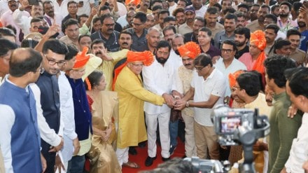 eknath shinde taunts opposition Thackeray raj uddhav ambernath theatre Political Mental Harmony