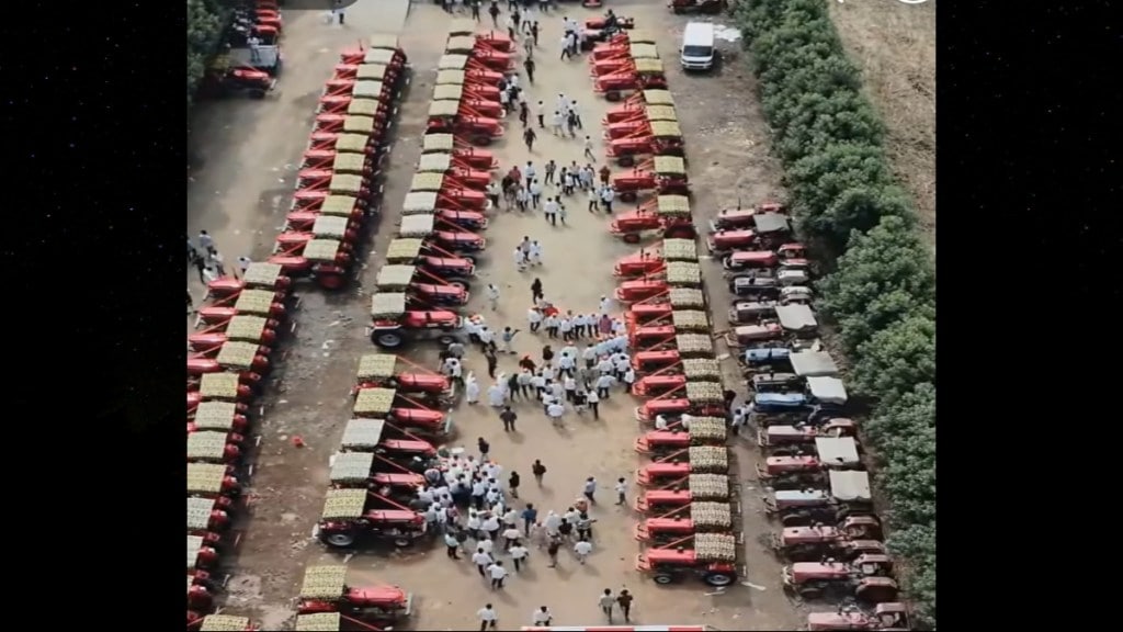 farmers buy tractors Maharashtra government subsidy scheme Diwali nashik dada bhuse agricultural mechanization