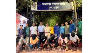 Gambling on fighter cock fights at Empress Gardener in Ghorpadi