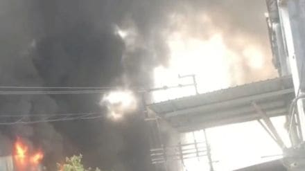 major fire at plastic factory asangaon shahapur industrial area property destroyed