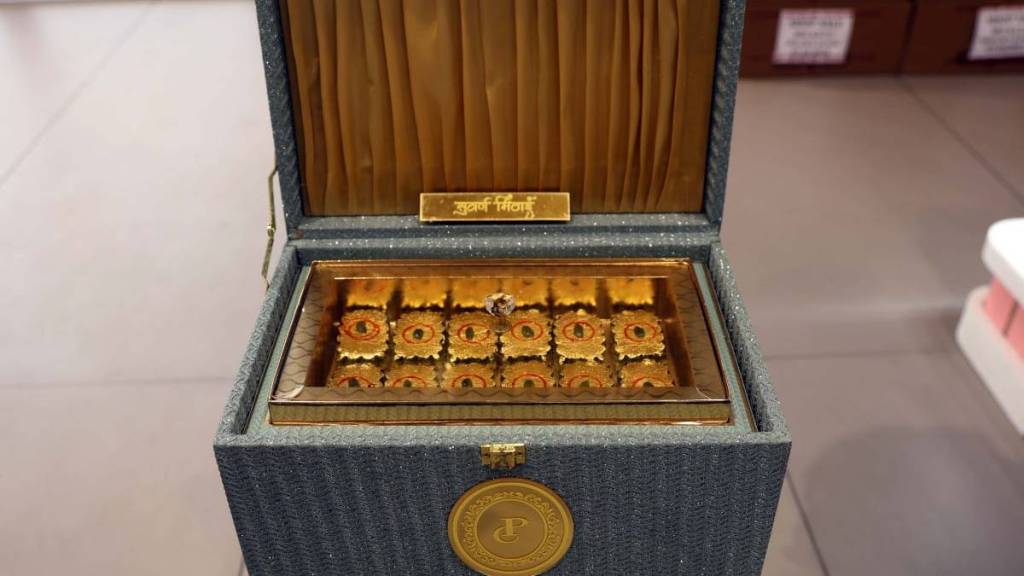 golden sweets for Diwali