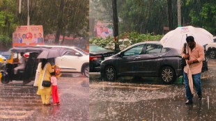heavy rain hits thane diwali shopping Thunderstorm Loss Jambhali Naka
