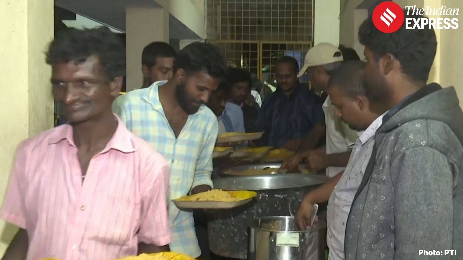 Relief camps across coastal Andhra are distributing cooked food