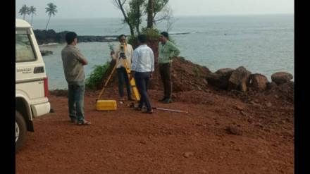 unauthorized mining in CRZ-1 zone; Inspection by District Mining Department unauthorized mining in CRZ-1 zone; Inspection by District Mining Department