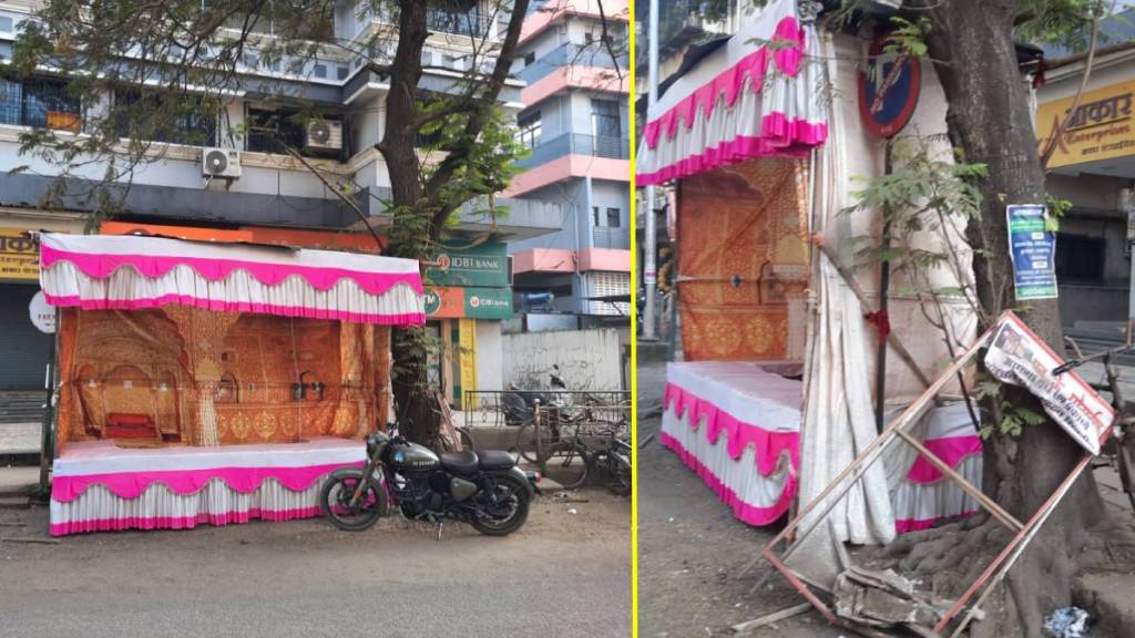 Illegal cracker stalls have been set up in Dombivli West