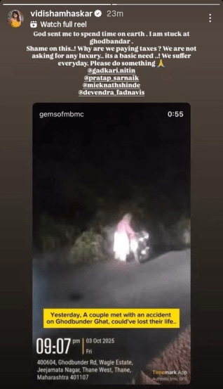 विदीशा म्हसकर इन्स्टाग्राम स्टोरी