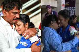 Jemimah Rodrigues Emotional Hug with her father and family