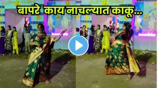People amazed by the energetic dance of a woman in saree!