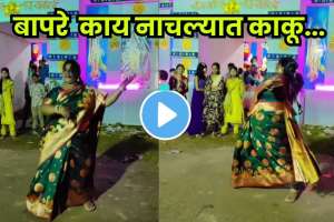 People amazed by the energetic dance of a woman in saree!