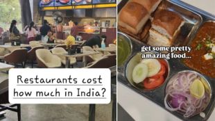 American woman post on cost of dining in India Versus US goes viral marathi news