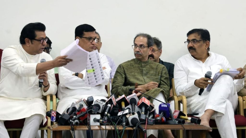 mahavikas aghadi raj Thackeray demand action on faulty voter lists election commission under fire