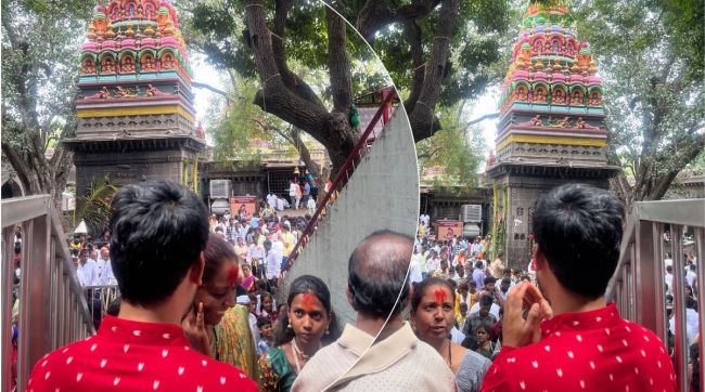 marathi actor ajinkya raut visits tuljapur tuljabhavani temple shares photos