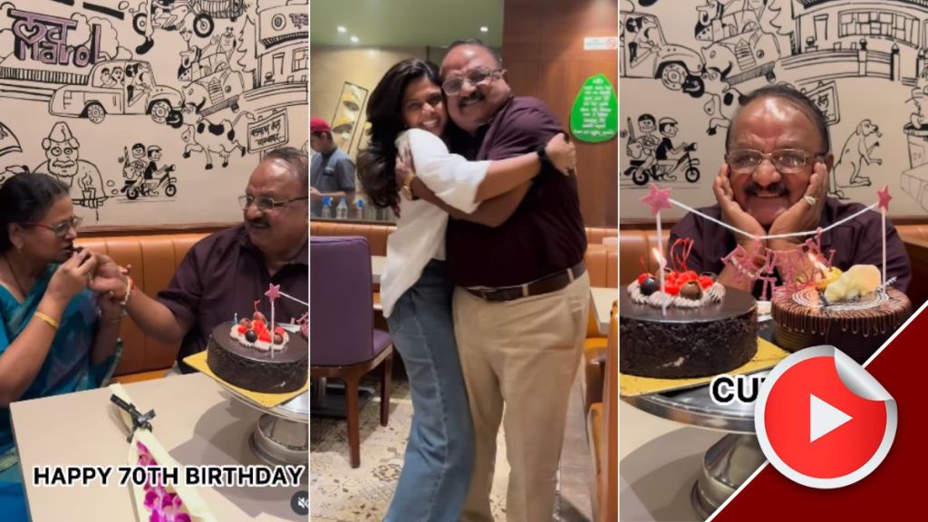marathi actress rutuja bagwe celebrated her father 70th birthday at her own restaurant shares video
