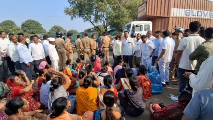 nashik trimbak road widening farmers protest MLA Khoskar Expresses Helplessness Officers Ignore