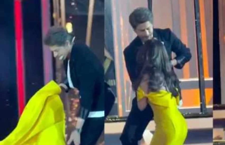 nitanshi Goyal, saved from falling on stage