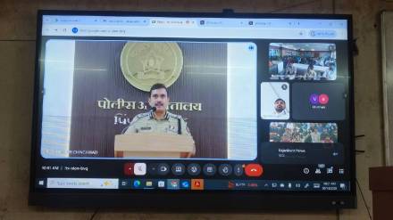 Police Commissioner Vinay Kumar Choubey interacts with citizens online regarding cyber security Police Commissioner Vinay Kumar Choubey interacts with citizens online regarding cyber security