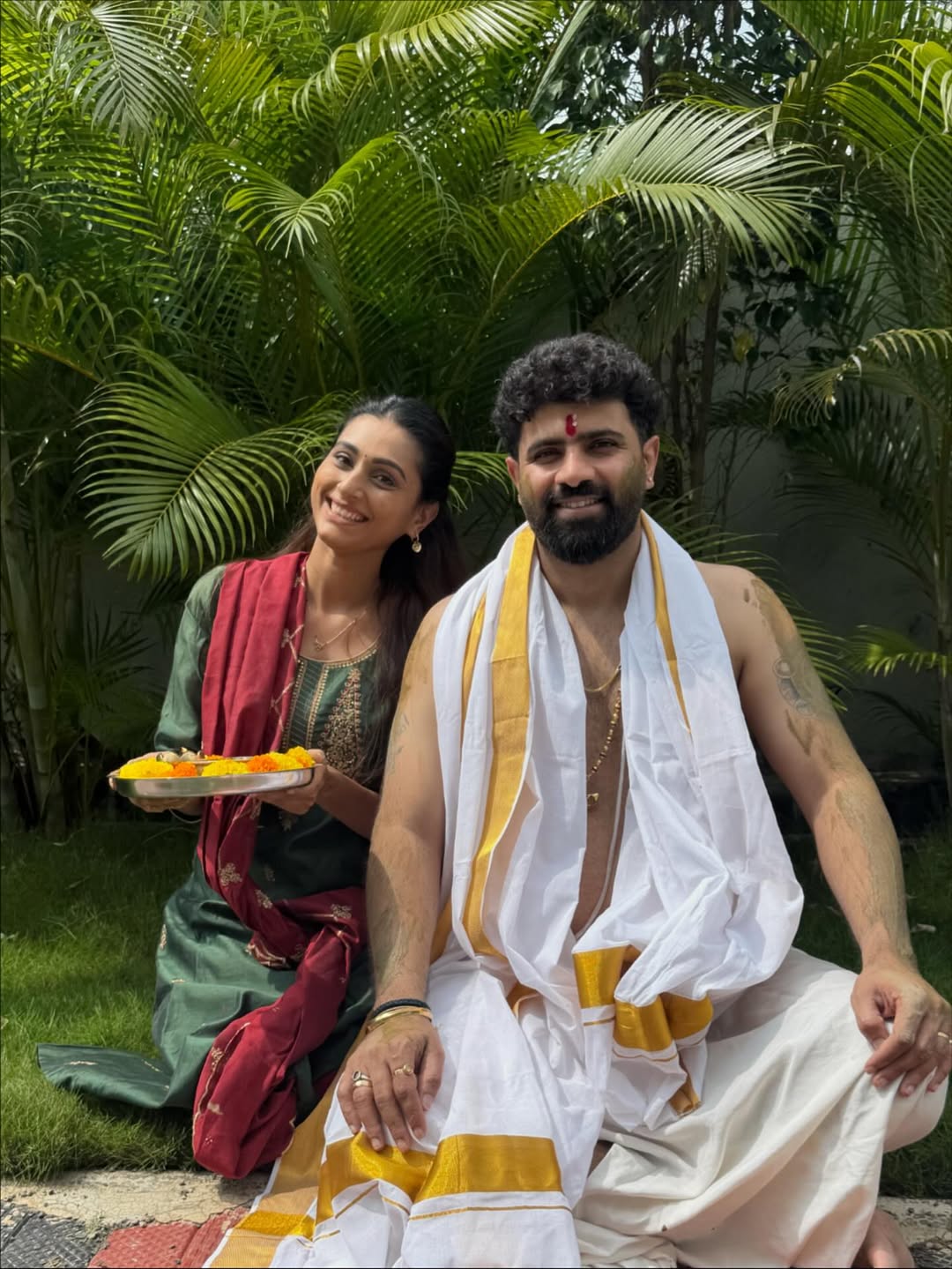 reshma shinde celebrates diwali with south indian husband