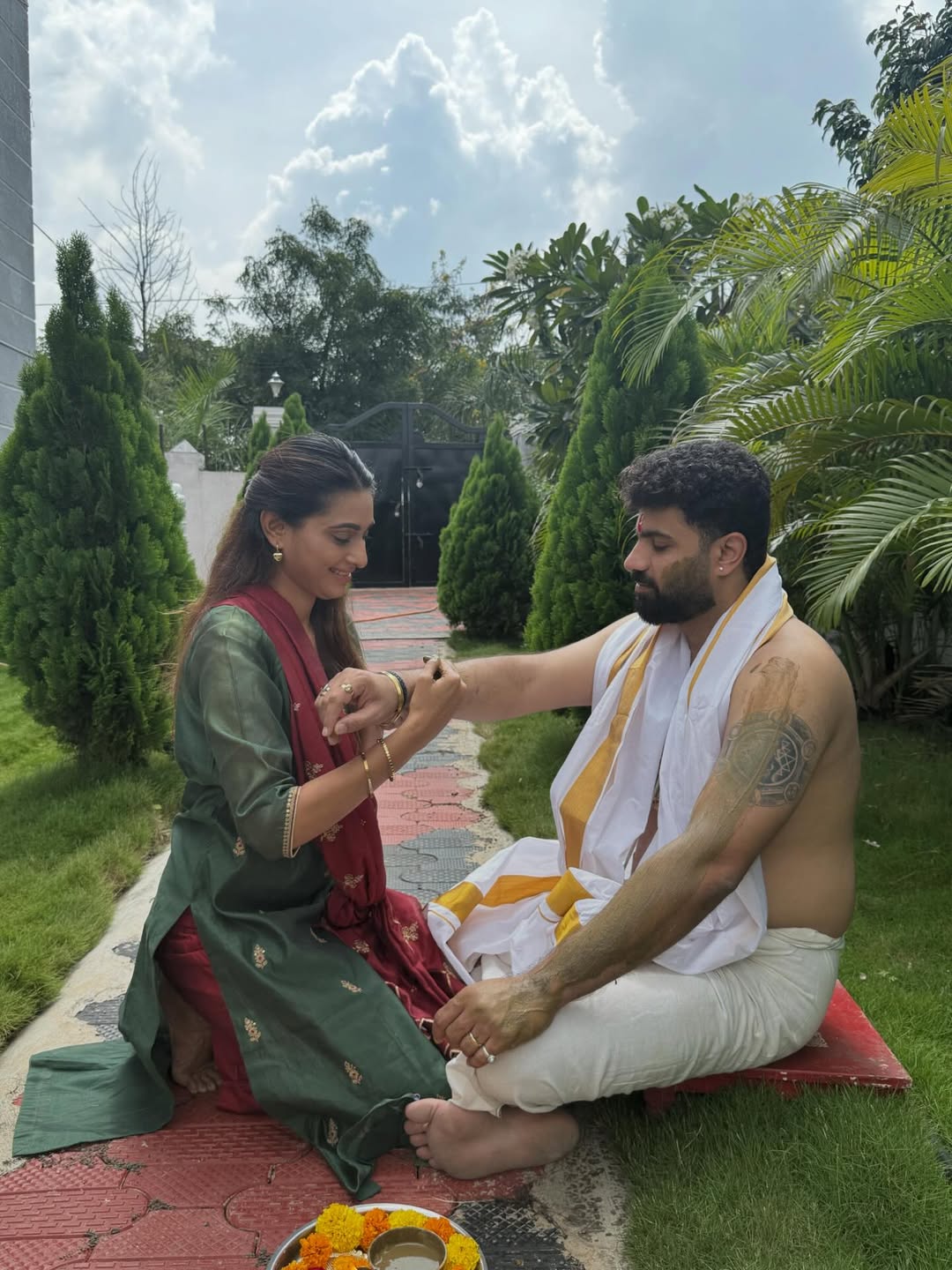 reshma shinde celebrates diwali with south indian husband