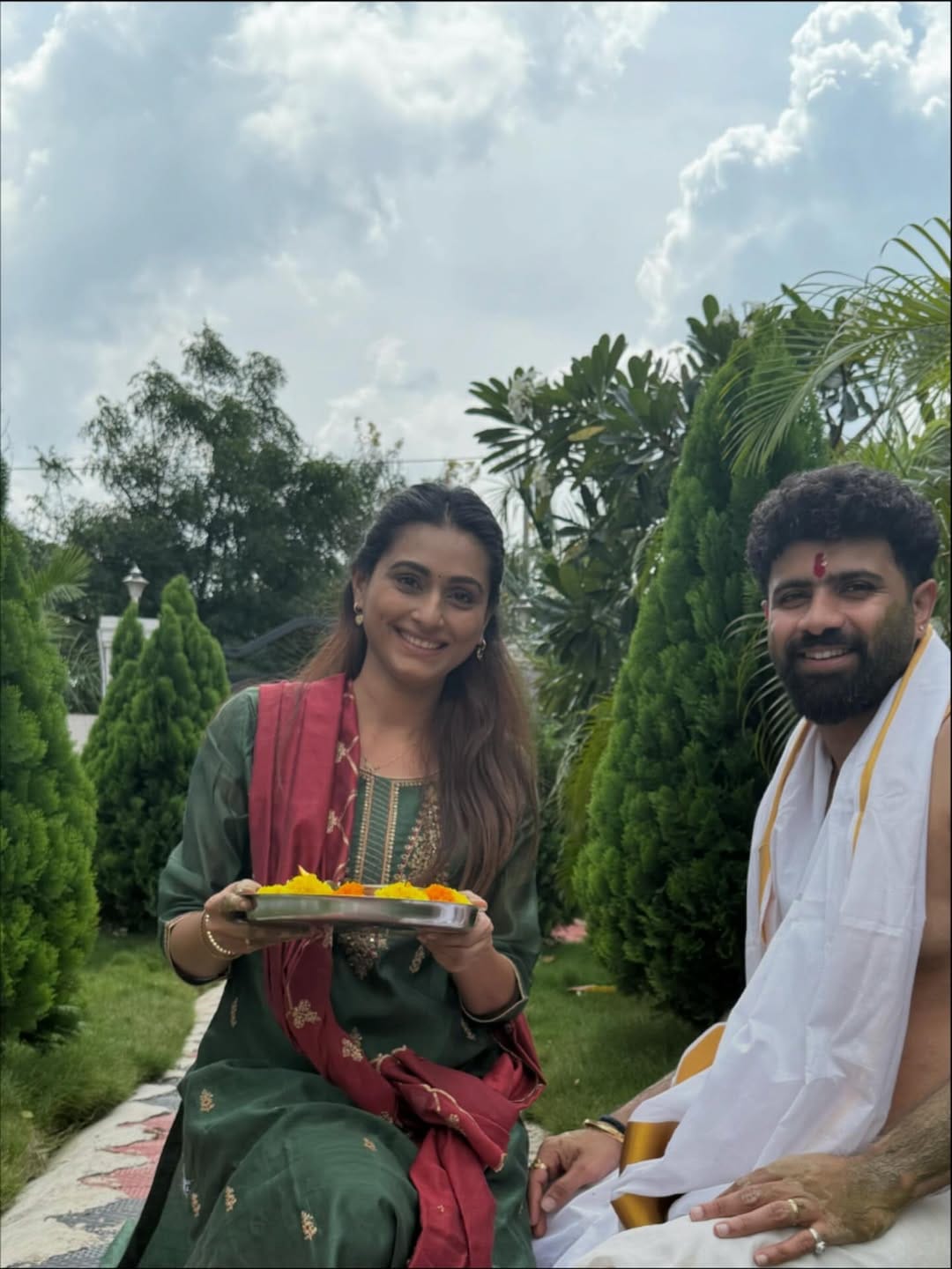 reshma shinde celebrates diwali with south indian husband