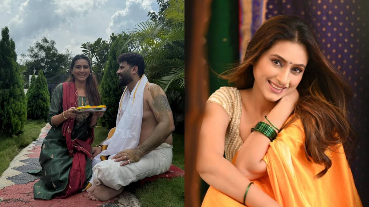 reshma shinde celebrates diwali with south indian husband