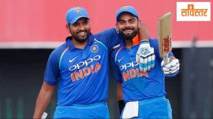 Rohit Sharma and Virat Kohli celebrate India’s win against Australia in Sydney ODI 2025