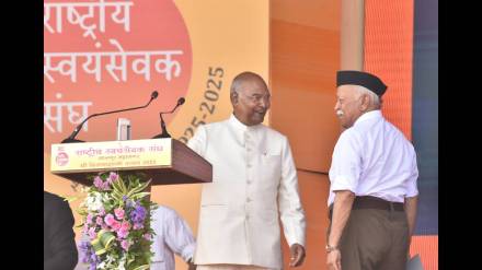 Former President Ram Nath Kovind said at the RSS event, "Mahatma Gandhi..