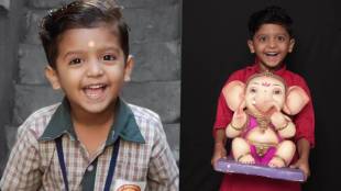 amchya papani ganpati anala fame child actor sairaj kendre marathi movie