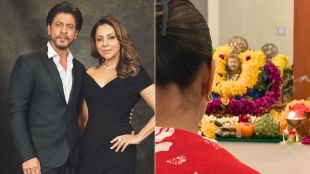 shah rukh khan celebrate this years diwali with simplicity shares wife gauri photo and gives wishes