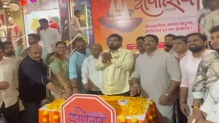 shivsena ubt mns together in dombivli Diwali decoration