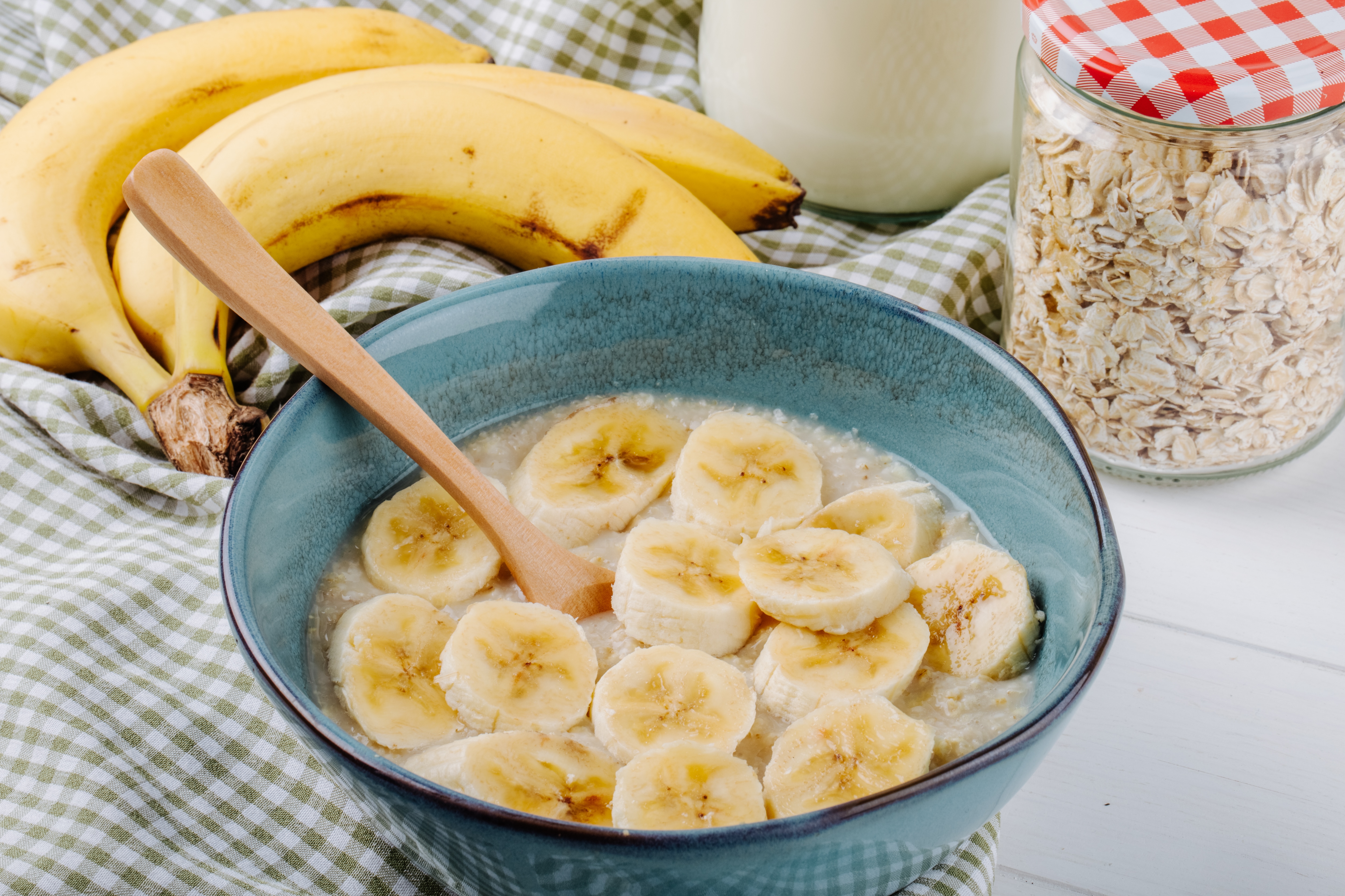 For young children, milk and banana are beneficial;