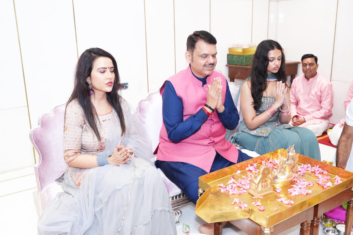 Chief Minister Devendra Fadnavis Lakshmi Puja
