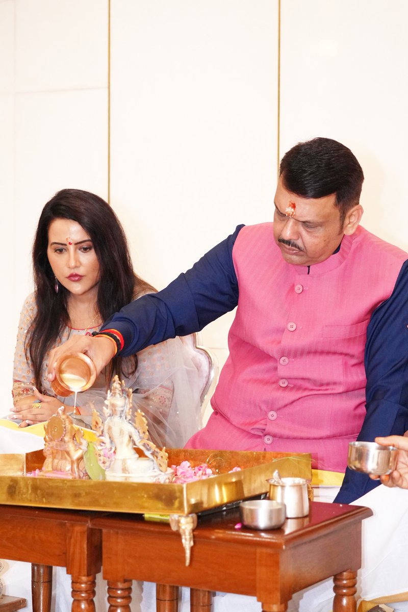 Chief Minister Devendra Fadnavis Lakshmi Puja
