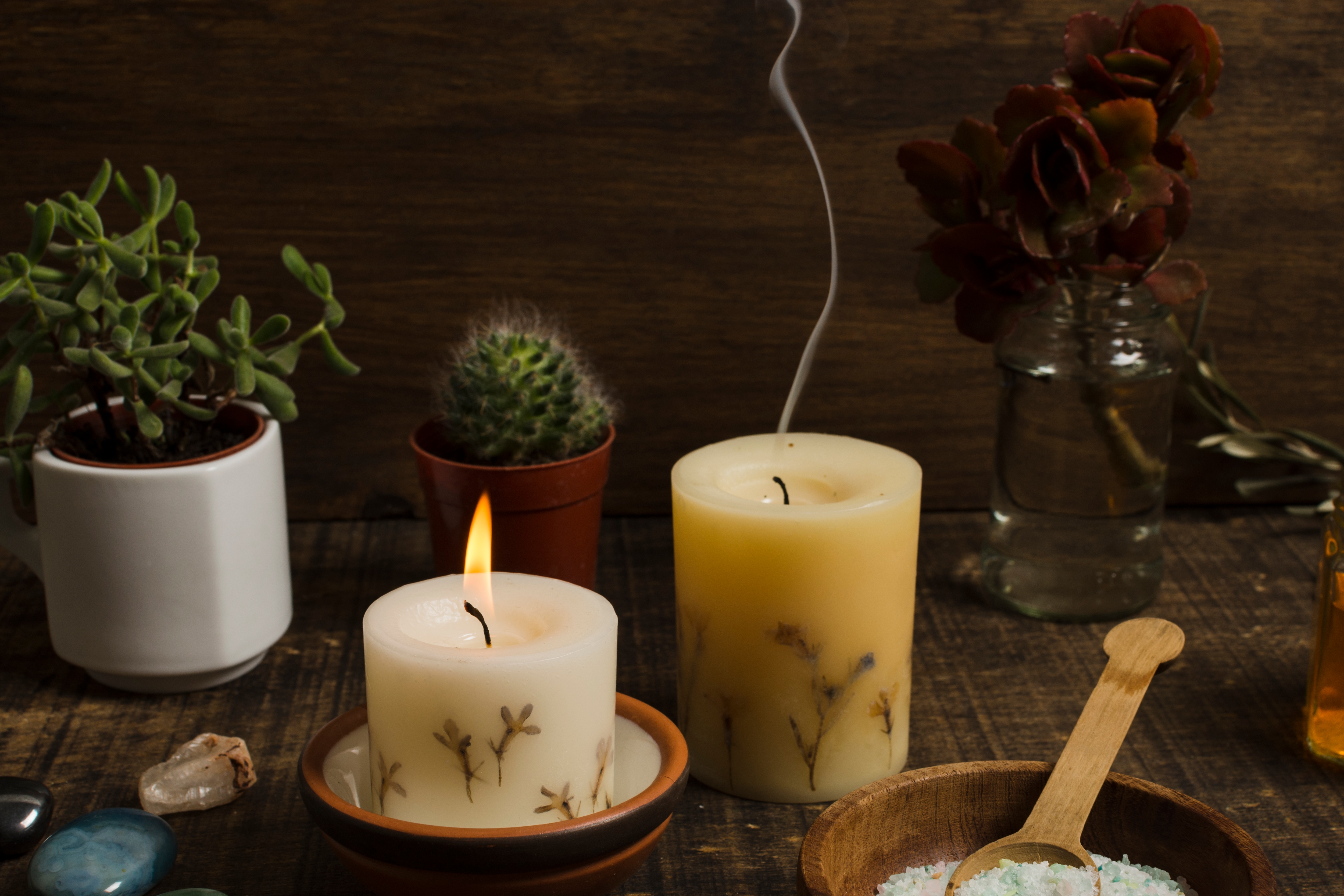 ‘throw out’ scented candles from your home