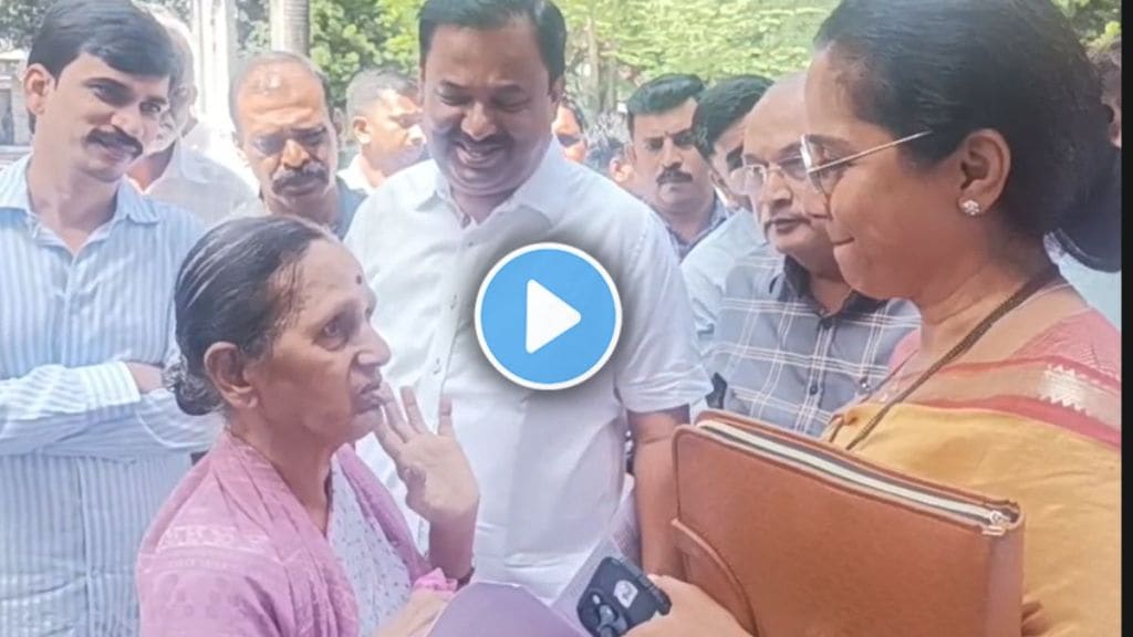 supriya sule meets elderly woman complaining about tv serial ads pune viral video