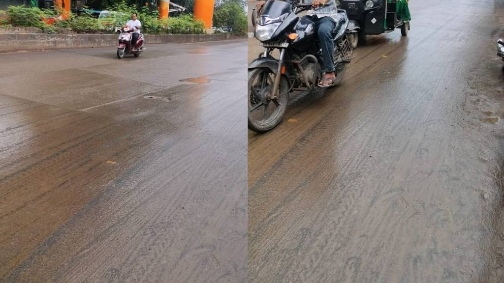 thane roads mud loksatta news thane roads mud loksatta news