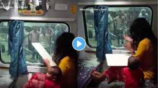 Angry woman catches thieves red-handed in train watch viral video!