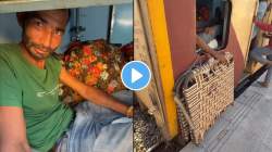 ट्रेनमध्ये प्रवास करण्यासाठी प्रवाशाचा जुगाड! शौचालयाचा असा वापर केला की… VIDEO पाहून डोक्याला माराल हात