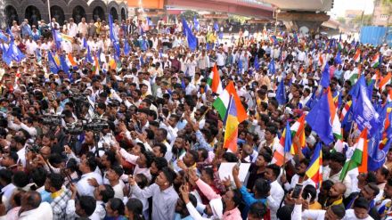 sujat ambedkar vanchit bahujan aghadi march against rss in Chhatrapati Sambhajinagar sujat ambedkar vanchit bahujan aghadi march against rss in Chhatrapati Sambhajinagar