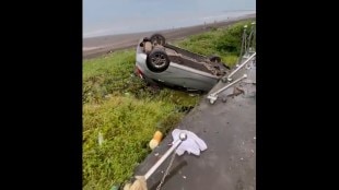 Vasai Rajodi Beach Stunt Driving Car Accident Overturned Platform Smashed Safety Row